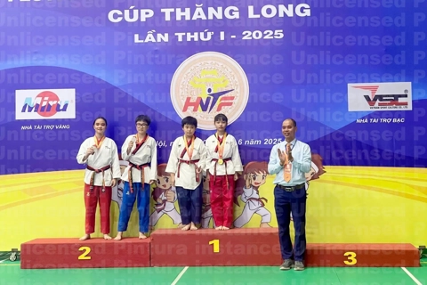 Hơn 1.000 VĐV tham dự Festival Taekwondo Hà Nội mở rộng – Cúp Thăng Long lần thứ nhất năm 2025