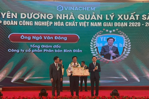 Ông Ngô Văn Đông được vinh danh Nhà lãnh đạo xuất sắc của Tập đoàn Hóa chất Việt Nam giai đoạn 2020-2025