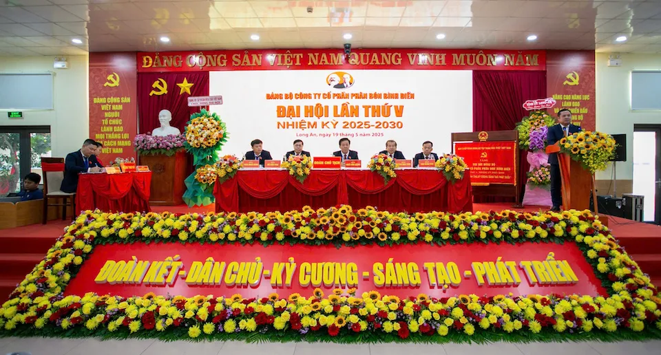 Công ty cổ phần Phân bón Bình Điền tổ chức thành công đại hội Đảng bộ lần thứ V, nhiệm kỳ 2025 – 2030