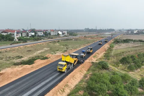 Xã Tiến Thắng hoàn thành 100% bàn giao mặt bằng thi công Dự án đường Vành đai 4 - Vùng Thủ đô