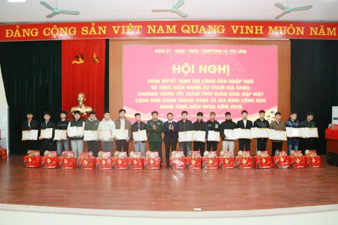 Xã Yên Lãng: sẵn sàng cho lễ giao, nhận quân năm 2026