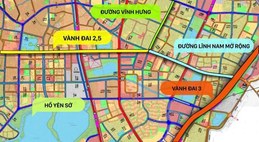 Đề xuất để GPMB dự án đường Lĩnh Nam đúng tiến độ