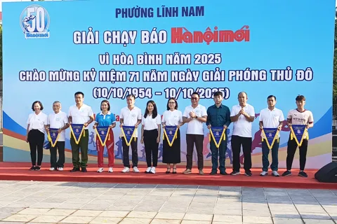 Giải chạy Báo Hànộimới phường Lĩnh Nam: Ngày hội rèn luyện sức khỏe và kết nối