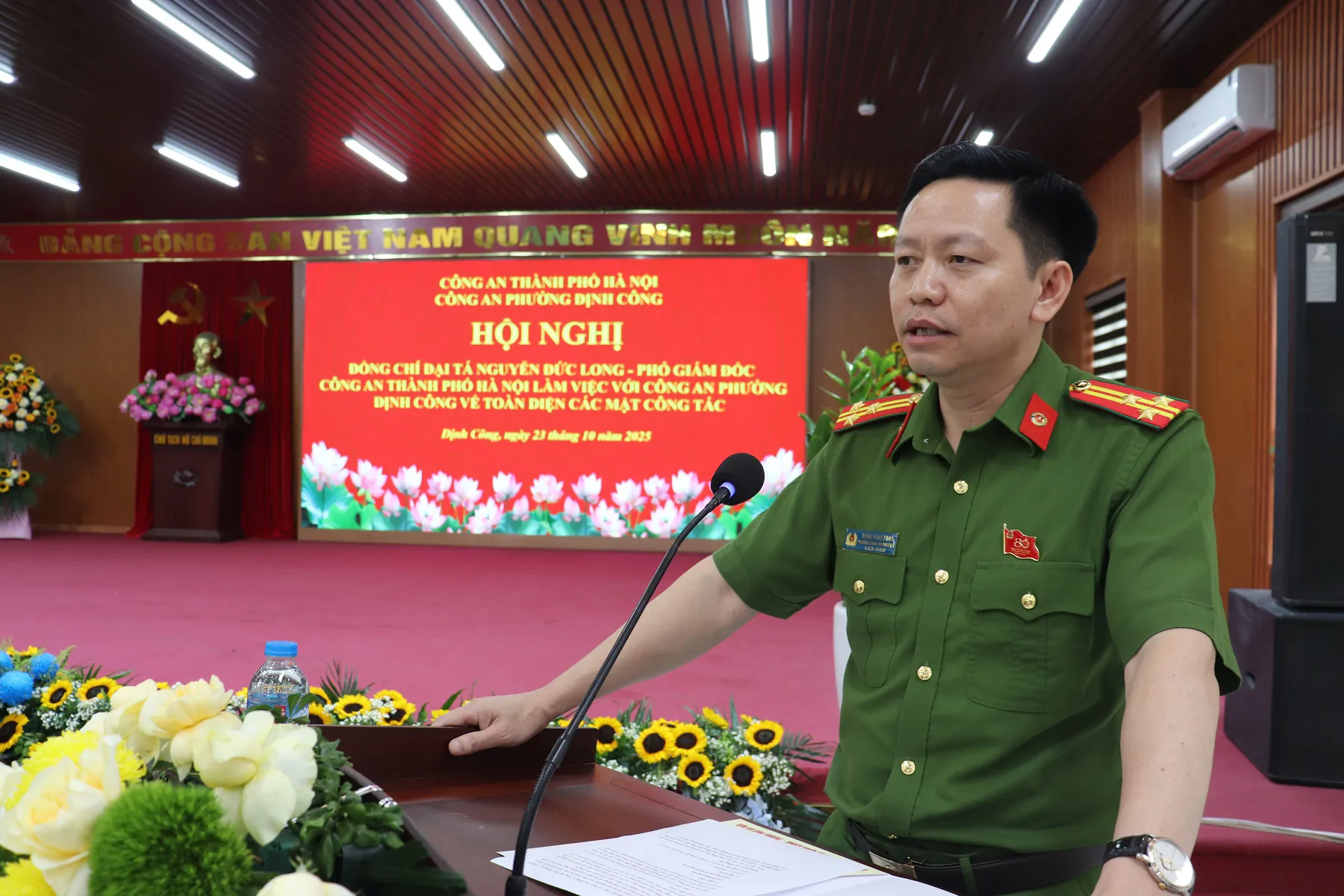 Giữ vững bình yên địa bàn trọng điểm - Dấu ấn người chỉ huy Công an phường Định Công