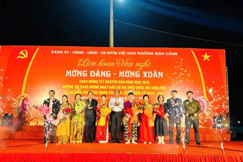 Phường Định Công: Rộn ràng Liên hoan văn nghệ mừng Đảng, mừng Xuân