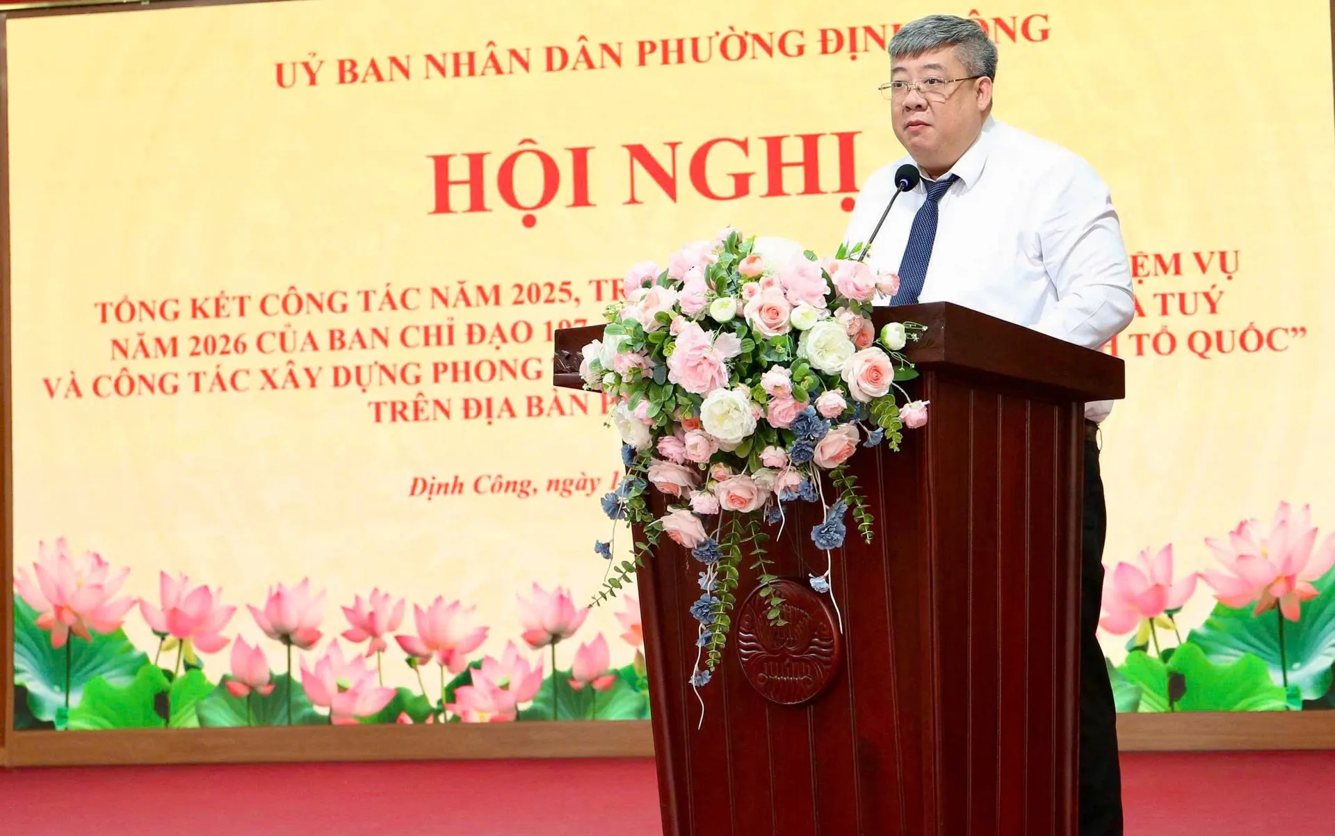 Phường Định Công tổng kết phong trào Toàn dân bảo vệ an ninh Tổ quốc năm 2025
