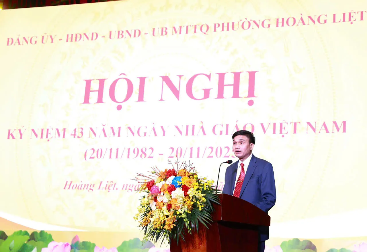 Phường Hoàng Liệt tri ân các thầy cô giáo, khẳng định chiến lược phát triển giáo dục