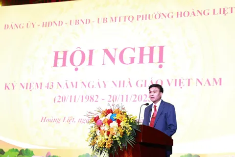 Phường Hoàng Liệt tri ân các thầy cô giáo, khẳng định chiến lược phát triển giáo dục