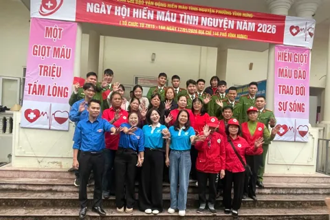 Phường Vĩnh Hưng tổ chức thành công "Ngày hội hiến máu tình nguyện"