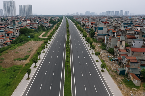 2 công trình giao thông quan trọng tại quận Hoàng Mai
