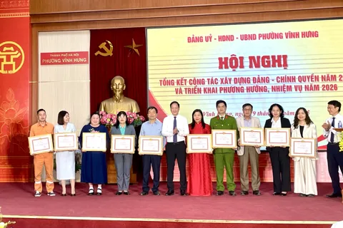 Đảng bộ phường Vĩnh Hưng triển khai nhiệm vụ trọng tâm năm 2026