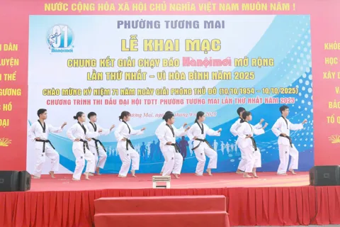 Giải chạy Báo Hànộimới phường Tương Mai lần thứ Nhất: Lan tỏa tinh thần thể thao, kết nối cộng đồng
