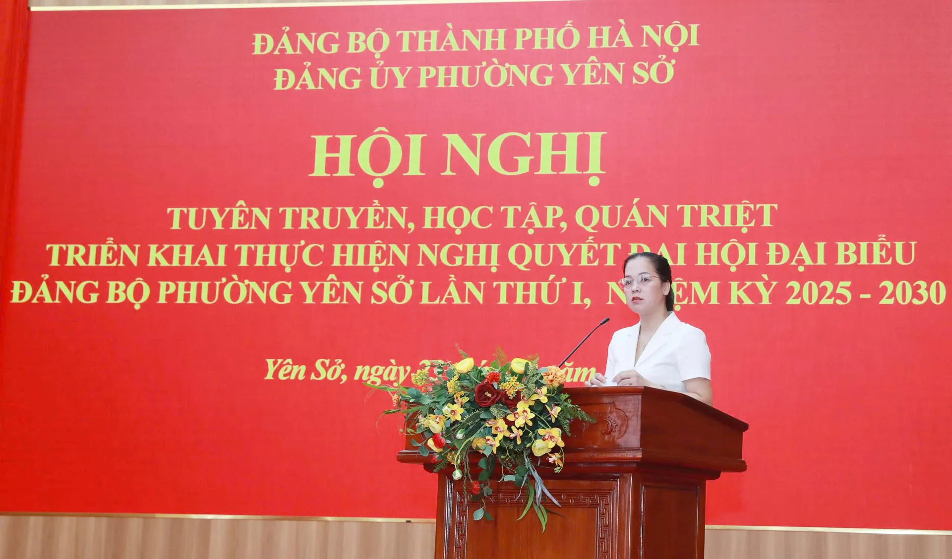 Đảng ủy phường Yên Sở quán triệt Nghị quyết Đại hội Đảng bộ lần thứ I