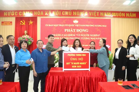 Phường Tương Mai phát động Tháng cao điểm “Vì người nghèo” và an sinh xã hội năm 2025