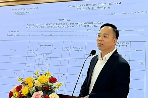 Phường Tương Mai triển khai kế hoạch bầu cử Quốc hội khóa XVI và HĐND các cấp