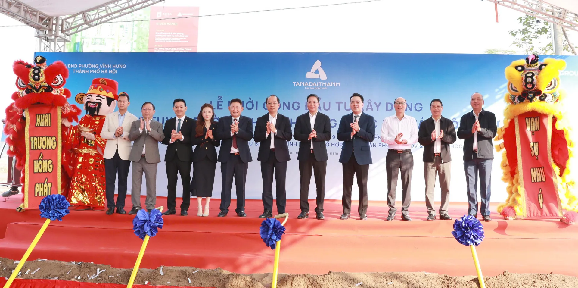 Phường Vĩnh Hưng khởi công 2 tuyến đường mở rộng không gian phát triển đô thị