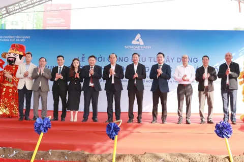 Phường Vĩnh Hưng khởi công 2 tuyến đường mở rộng không gian phát triển đô thị