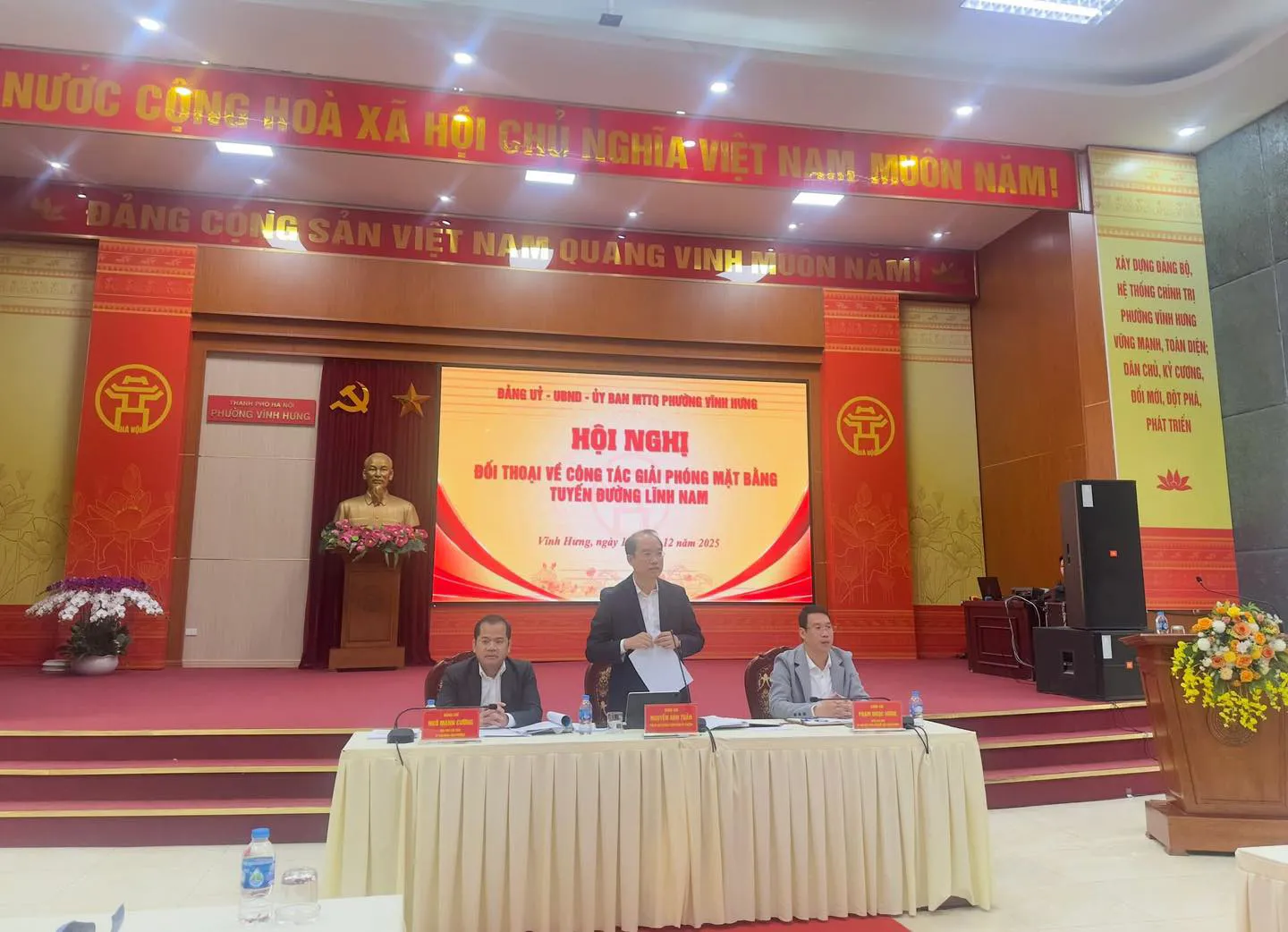 Phường Vĩnh Hưng đề xuất chính sách đặc thù gỡ vướng cho dự án đường Lĩnh Nam