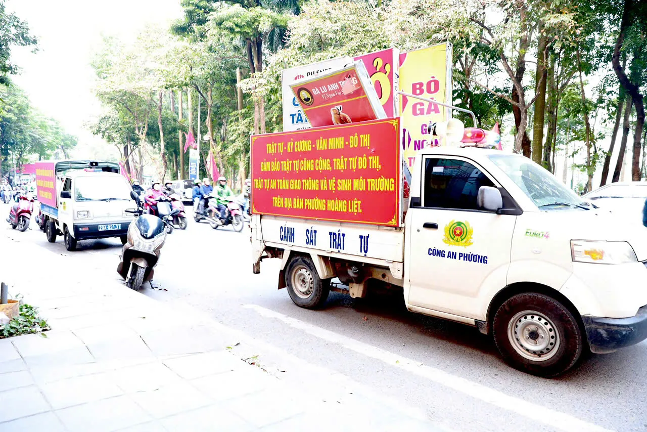 Phường Hoàng Liệt tăng cường kiểm tra, xử phạt nghiêm các trường hợp vi phạm trật tự đô thị