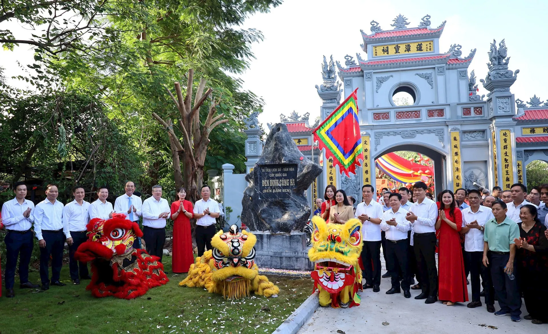 Phường Định Công: Khánh thành Dự án tu bổ, tôn tạo di tích đền Định Công Hạ