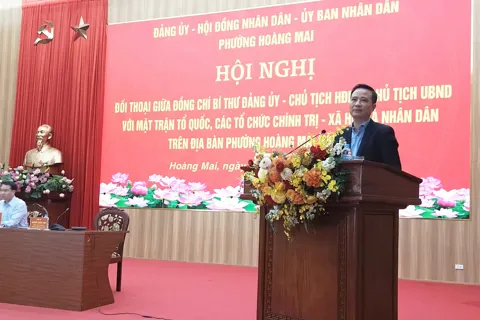 25 kiến nghị được giải đáp thấu đáo tại Hội nghị đối thoại phường Hoàng Mai