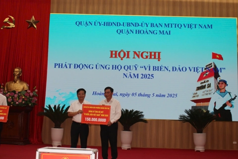 Quận Hoàng Mai phát động ủng hộ ít nhất 2,25 tỷ đồng Quỹ "Vì biển, đảo Việt Nam" năm 2025

