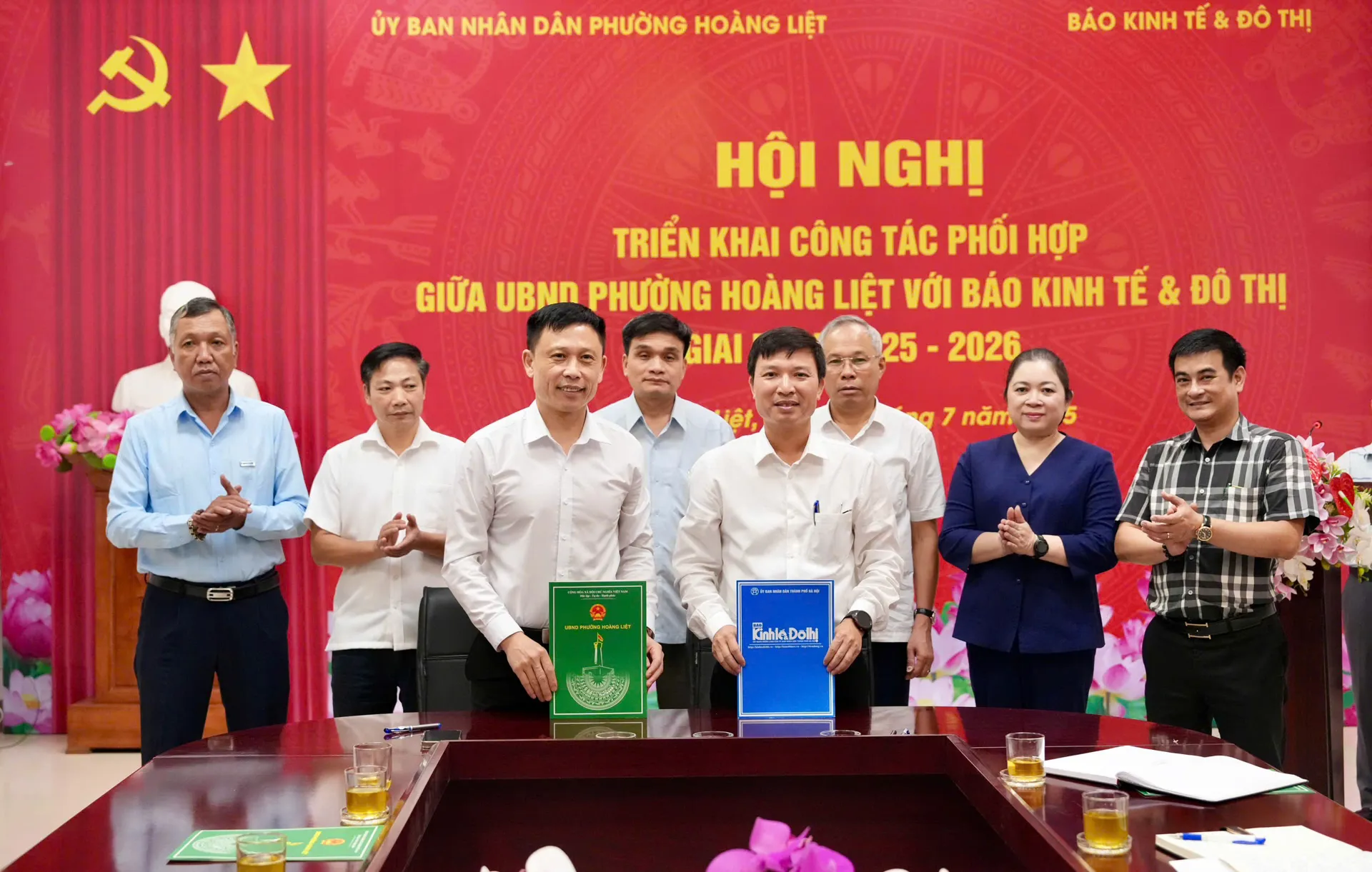 Báo Kinh tế và Đô thị ký kết chương trình phối hợp công tác thông tin, tuyên truyền với phường Hoàng Liệt